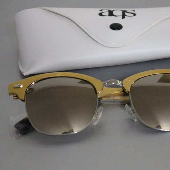 AQS MILO 49MM CLUBMASTER SUNGLASSES